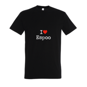 I Love Espoo T-paita musta