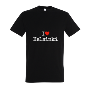 I Love Helsinki T-paita musta