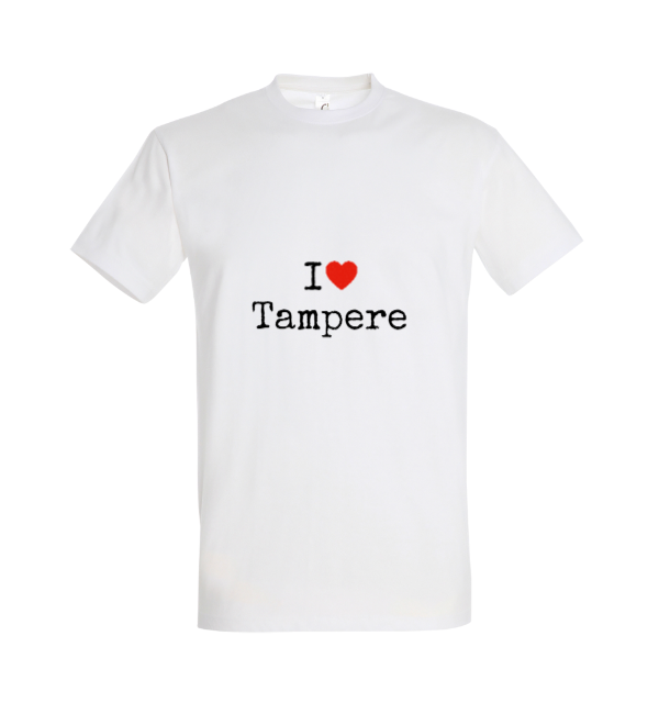 I Love Tampere T-paita valkoinen