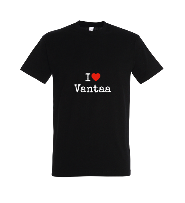 I Love Vantaa T-paita musta